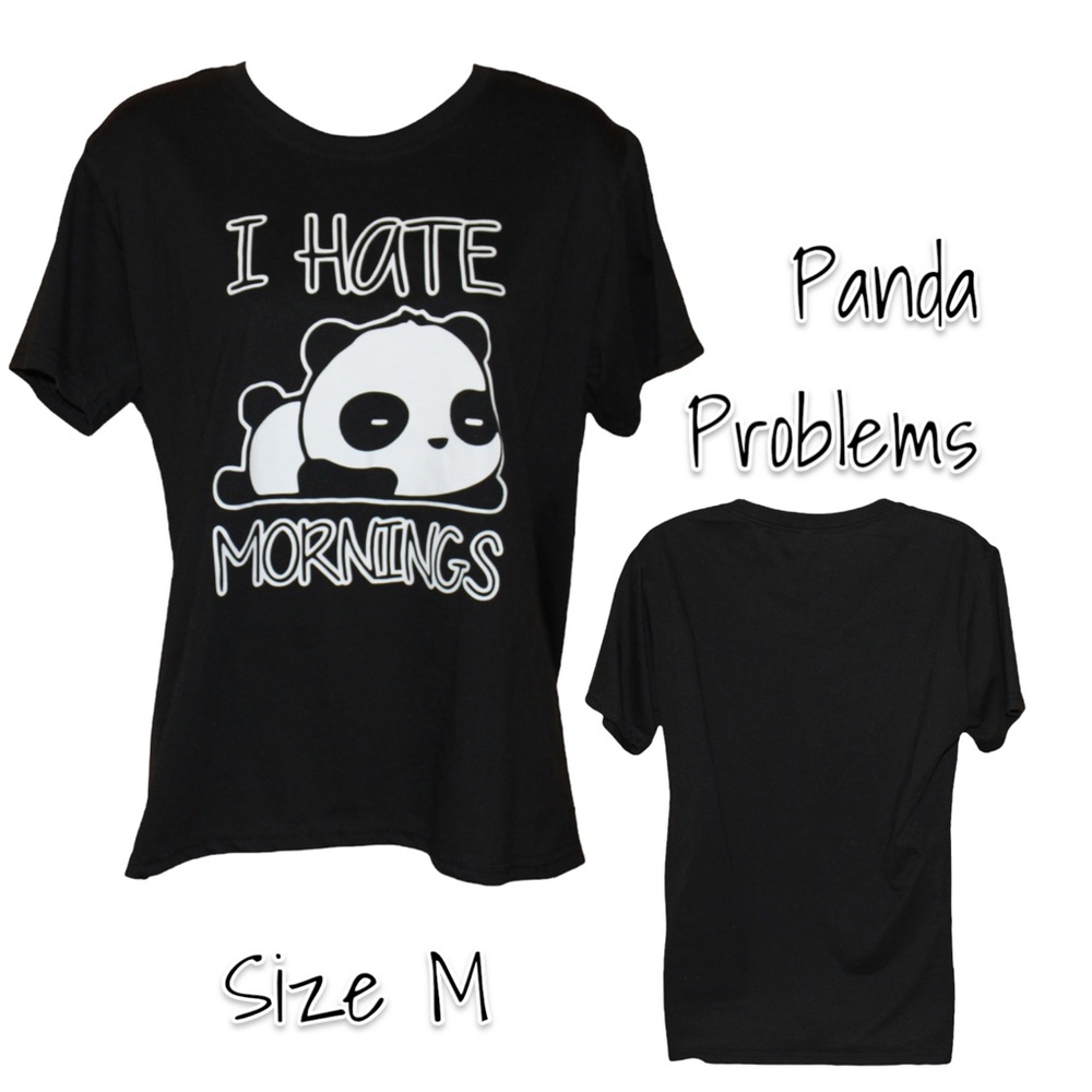 "I hate mornings” graphic tee